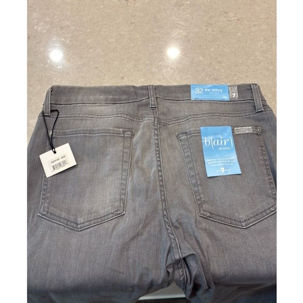 7 For All Mankind Women’s Skinny Jeans Size 32, Luxe Vintage, Cher Grey - Picture 4 of 6